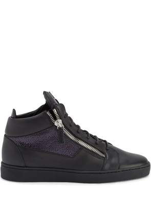 Giuseppe Zanotti Kriss leather mid-top sneakers - Black