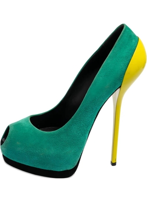 Giuseppe Zanotti Vintage Pre-owned colour-block pumps - Green