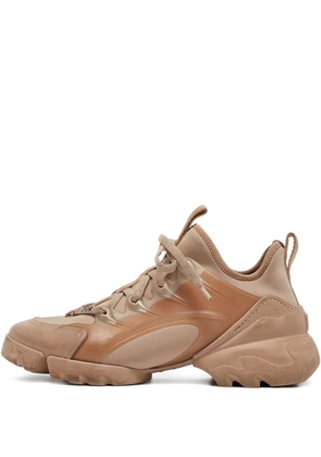 Christian Dior Pre-Owned leather lace-up sneakers - Neutrals