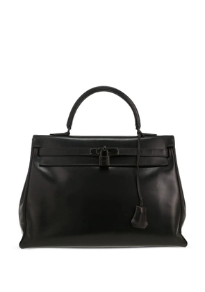 Hermès Pre-Owned Hermès Kelly So Black handbag in black box leather