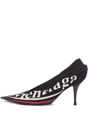 Balenciaga Pre-Owned logo-print pumps - Black