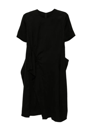 JNBY A-type asymmetrical short-sleeved dress - Black