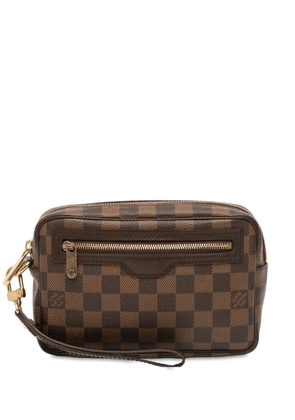 Louis Vuitton Pre-Owned 2009 Damier Ebene Pochette Billets Macao clutch bag - Brown