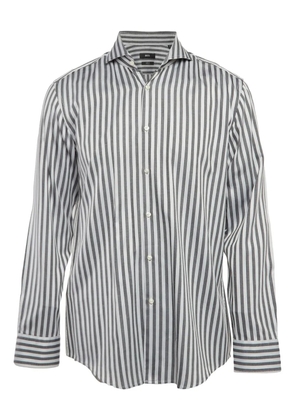 BOSS pre-owned striped long-sleeve shirt - Grey