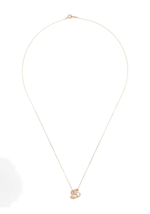 Charlotte Chesnais 18K yellow gold S diamond necklace