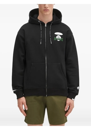AAPE BY *A BATHING APE® logo-print zip-up hoodie - Black