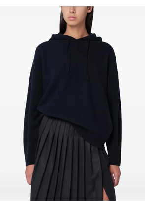 Roberto Collina virgin wool-blend hoodie - Black