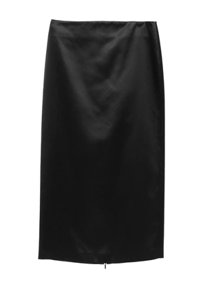 The Row Balmira satin pencil skirt - Brown