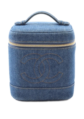 CHANEL Pre-Owned 1996-1997 Coco Mark vanity handbag - Blue