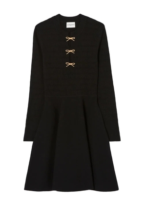 Claudie Pierlot bow-detail skater dress - Black