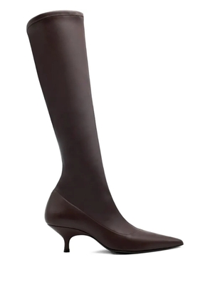 GIABORGHINI 50mm Hera pointed-toe boots - Brown