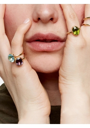 We by WHITEbIRD 9K yellow gold Jelly pink quartz ring