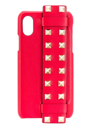 Valentino Garavani Rockstud strap iPhone X case - Red
