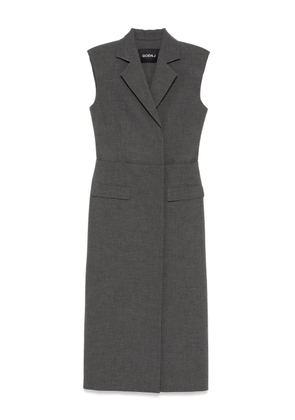 Goen.J blazer layered panel dress - Grey