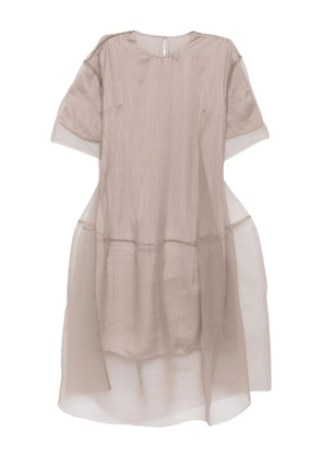 JNBY A-line short-sleeves dress - Neutrals