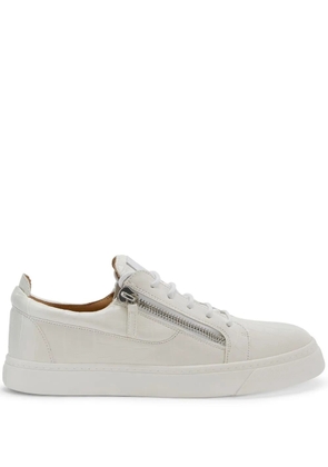 Giuseppe Zanotti Frankie double-zip low-top sneakers - White
