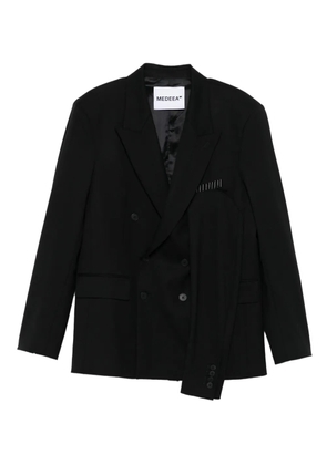MEDEEA double-breasted wool blazer - Black