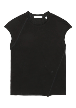 Helmut Lang asymmetrical-seams cotton-blend vest - Black