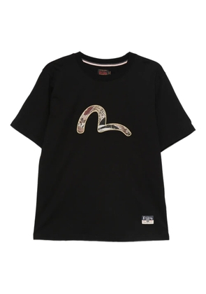 EVISU Seagull Brocade T-shirt - Black