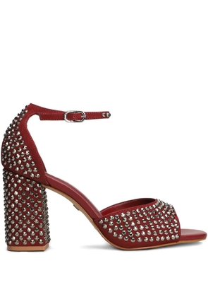 CARRANO 90mm studded sandals - Red