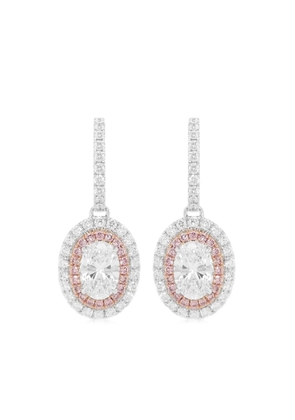 HYT Jewelry 18kt white gold diamond drop earrings - Silver