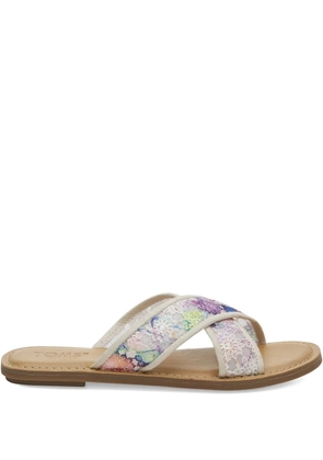 Toms Viv 'Multi Rainbow' sandals - White