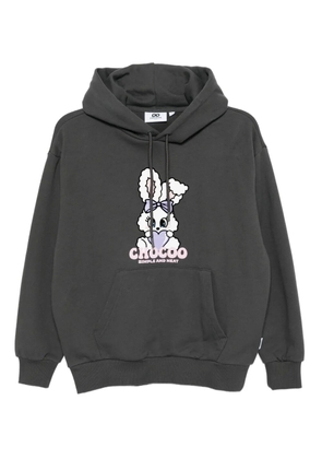 CHOCOOLATE logo-printed hoodie - Grey