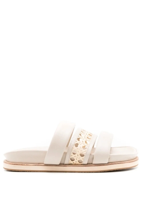 MISCI Carriola leather sandals - White