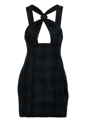 Sinead O'Dwyer Tie wool minidress - Blue