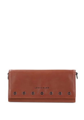 Longchamp Le Pliage chain-embellished wallet - Brown