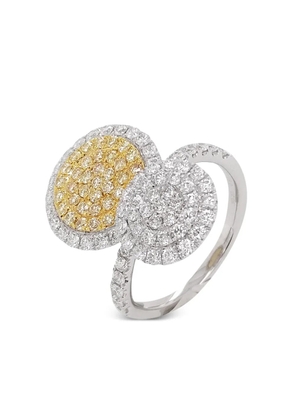 HYT Jewelry 18kt yellow gold and platinum diamond ring - Silver