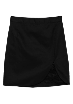 BLAKLACE floral-lace skirt - Black
