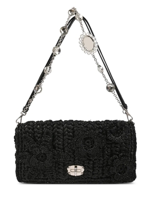 Miu Miu Pre-Owned 2010s Crystal shoulder bag - Black