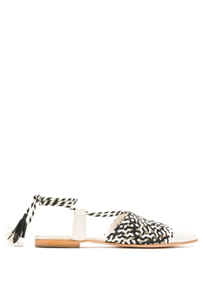 Sarah Chofakian woven leather flat sandals - Multicolour