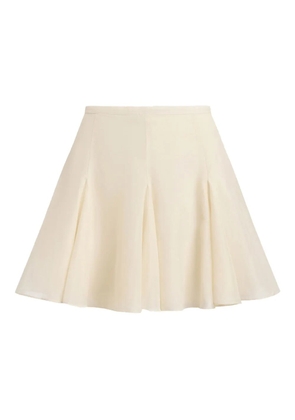 12 STOREEZ pleated mini skirt - Neutrals