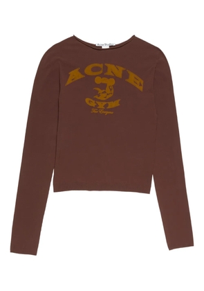 Acne Studios gym-print sweater - Brown