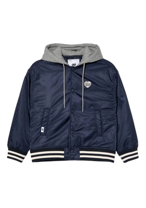 CHOCOOLATE logo-embroidered bomber jacket - Blue