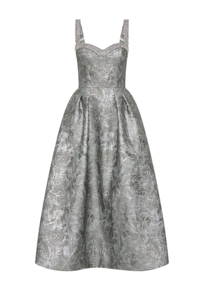 Rebecca Vallance embellished sterling midi dress - Silver