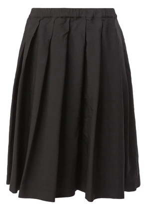 Comme Des Garçons pleated midi skirt - Black