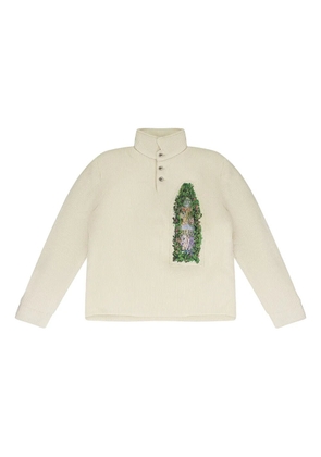 Who Decides War button-down sweater - Neutrals