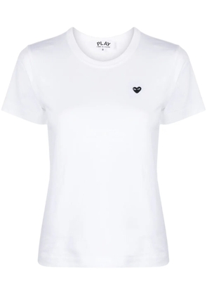 Comme Des Garçons Play heart logo T-shirt - White