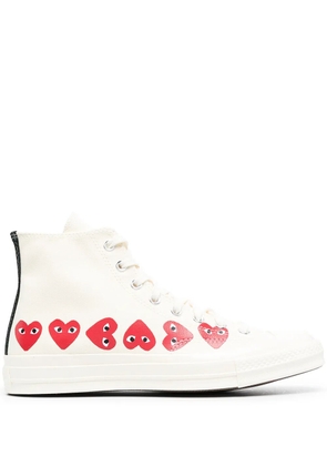 Comme Des Garçons Play x Converse Chuck 70 Hi 'Multi Hearts White' sneakers - Neutrals