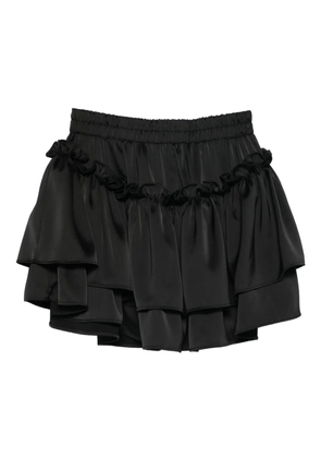 RHIZOME ruffled-details mini skirt - Black