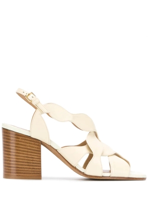 Chloé crossover strap sandals - Neutrals