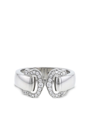Cartier 2010s 18kt white gold C de Cartier diamond ring - Silver