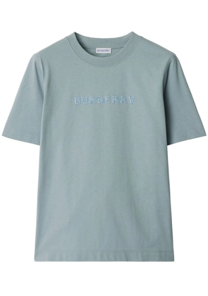 Burberry paisley logo T-shirt - Blue