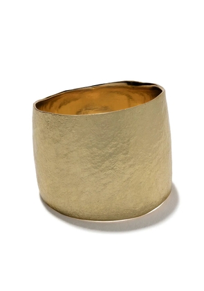 Wouters & Hendrix Gold 18kt gold hammered ring - YELLOW GOLD