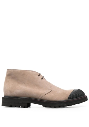 Kiton lace-up suede desert boots - Neutrals