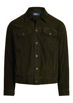 Polo Ralph Lauren suede front-pocket jacket - Green