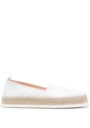 AGL Rope flat leather espadrilles - White